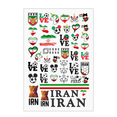 برچسب لنز ناخن مدل ایران کد 96
