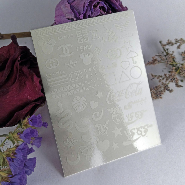 برچسب لنز ناخن مدل کارتونی مجموعه 9 عددی